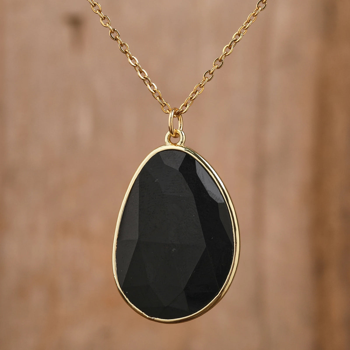 Natural Healing Crystal Pendant Copper Chain Necklace - Choose Your Stone
