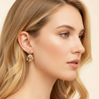 Cosmic Talismans Eye Star Moon Heart Drop Earrings in Sterling Silver with Zircons