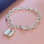 Selection of 925 Sterling Silver Chain Bracelets