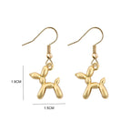 Mini Balloon Dog Earrings or Necklace In Zinc Alloy - Precious, Darling, Feminine