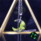 Transparent Resin Ball with Clouds Pendant Necklace in Zinc Alloy - More Styles: Half Moon, Bird