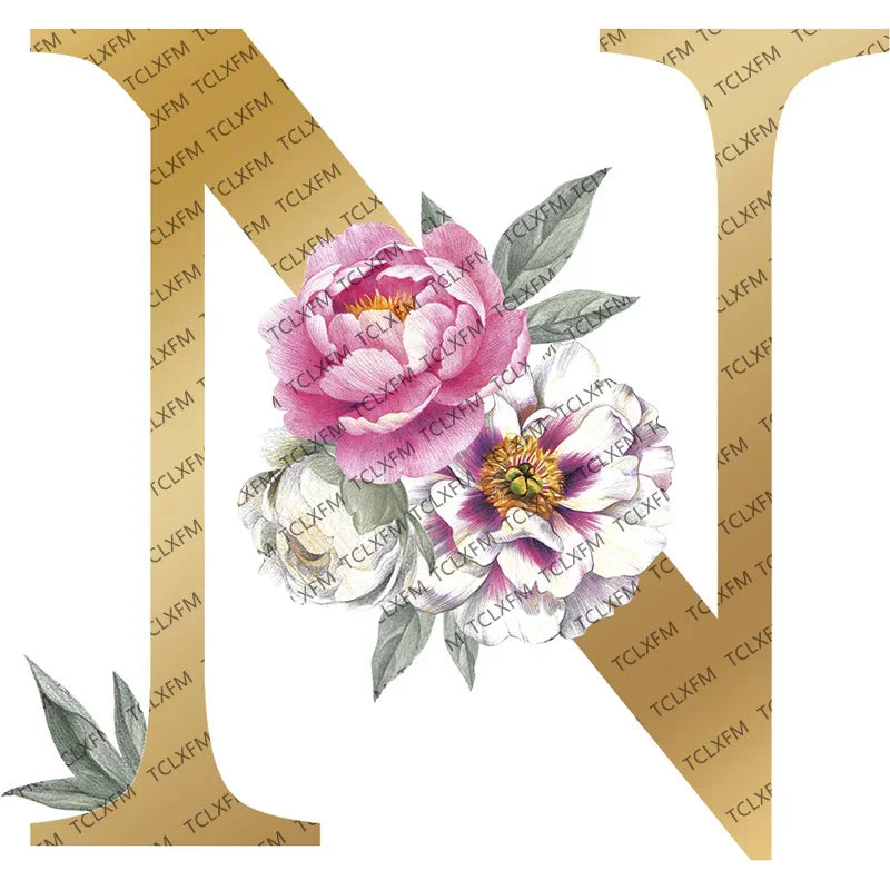 Personalized Gold Initial Floral Jewelry Box – Romantic Travel Jewelry Case