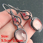 Unique Collection of Handmade Alloy Resin Earrings - Geometric Asymmetric Boho
