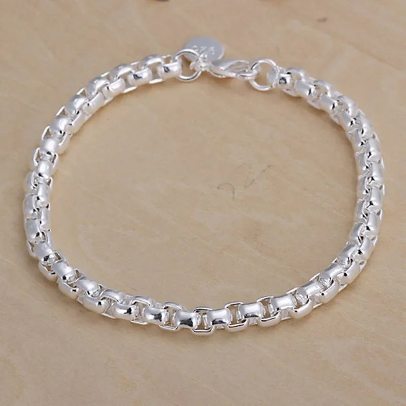 Selection of 925 Sterling Silver Chain Bracelets