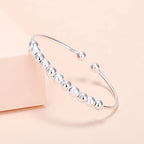 925 Sterling Silver Adjustable Cuff & Link Chain Bracelets Collection