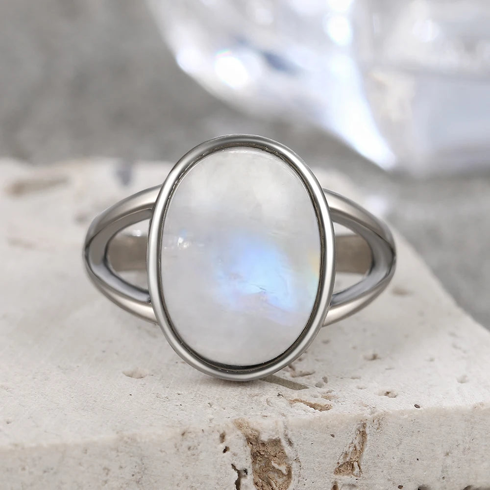 925 Sterling Silver Ring Natural Gemstone Ring