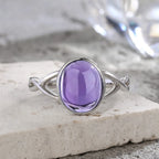 925 Sterling Silver Ring Natural Gemstone Ring