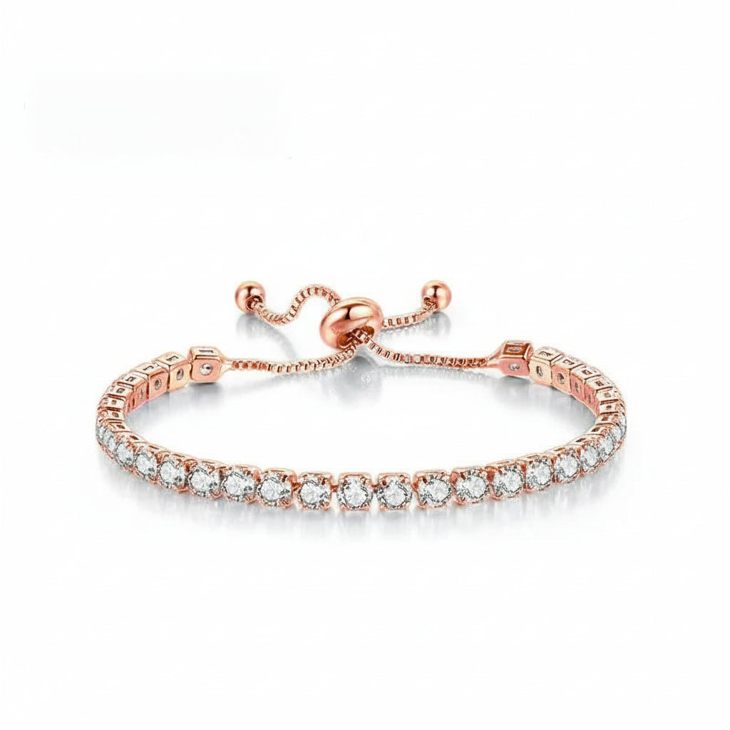 Selection of 925 Sterling Silver Tennis Bracelets with Multi-colored Zircons
