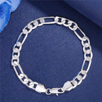 Selection of 925 Sterling Silver Chain Bracelets