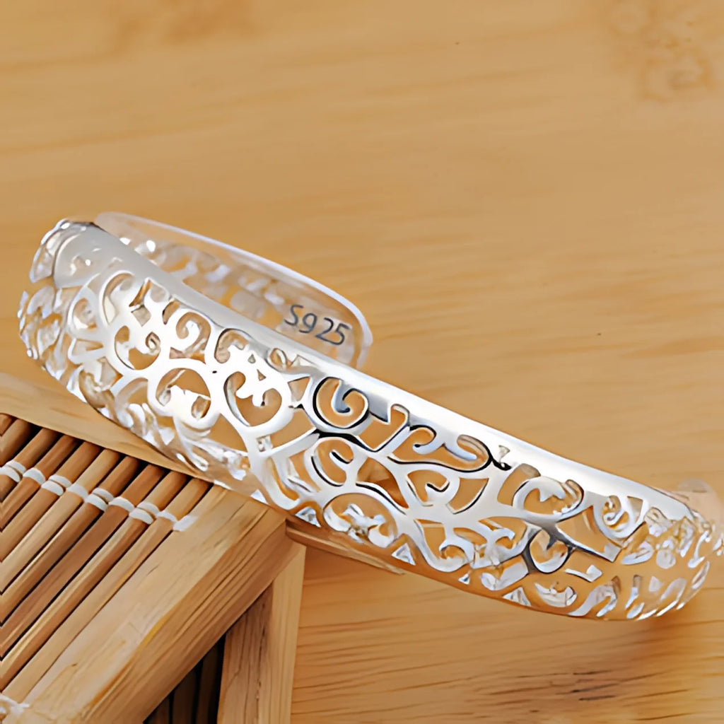 925 Sterling Silver Adjustable Cuff & Link Chain Bracelets Collection