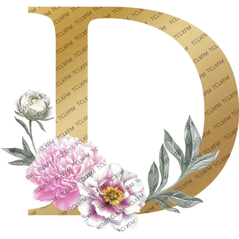 Personalized Gold Initial Floral Jewelry Box – Romantic Travel Jewelry Case