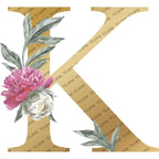 Personalized Gold Initial Floral Jewelry Box – Romantic Travel Jewelry Case