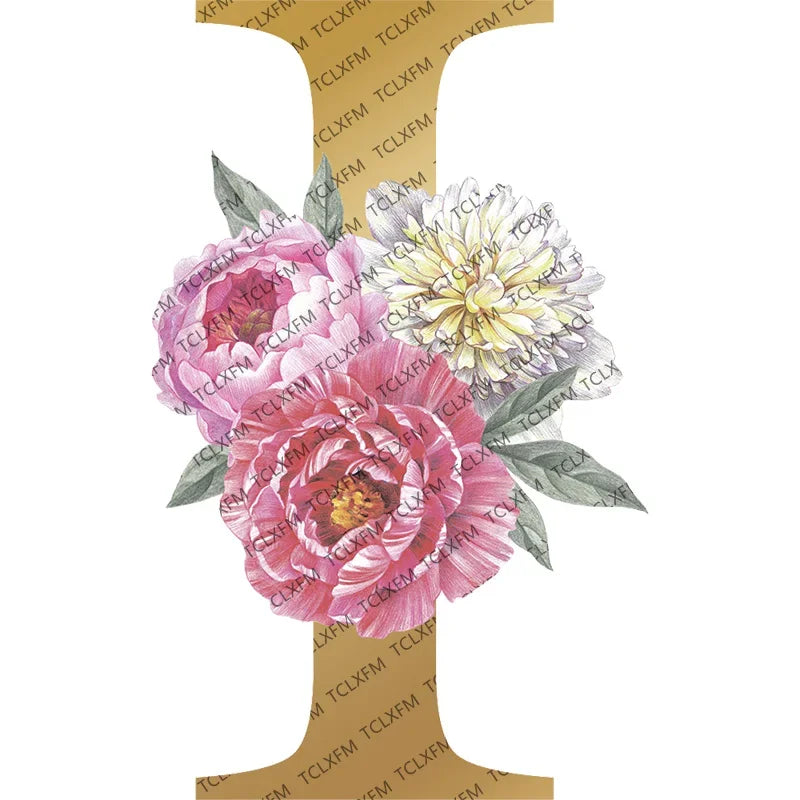 Personalized Gold Initial Floral Jewelry Box – Romantic Travel Jewelry Case