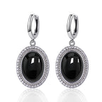 925 Sterling Silver Natural Moonstone Pendant & Earrings Set - Choose Your Stone