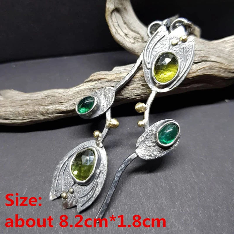 Unique Collection of Handmade Alloy Resin Earrings - Geometric Asymmetric Boho
