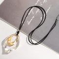 Party Necklace with Geometric Bold Pendant - Statement Piece