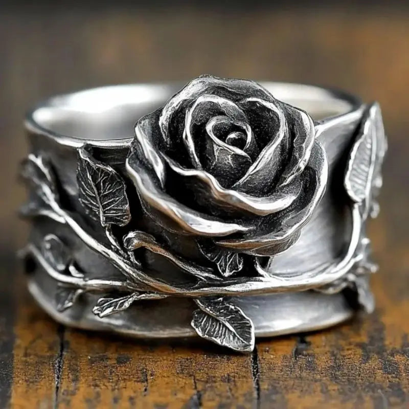 Set of 5 Bold Statement Rings – Cubic Zirconia, Pearl & Rose-Inspired Designs