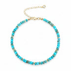 Natural Stone Handmade Beaded Anklet Summer Bracelet