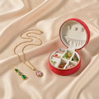 Velvet Travel Jewelry Organizer Box – Elegant Gift for Her