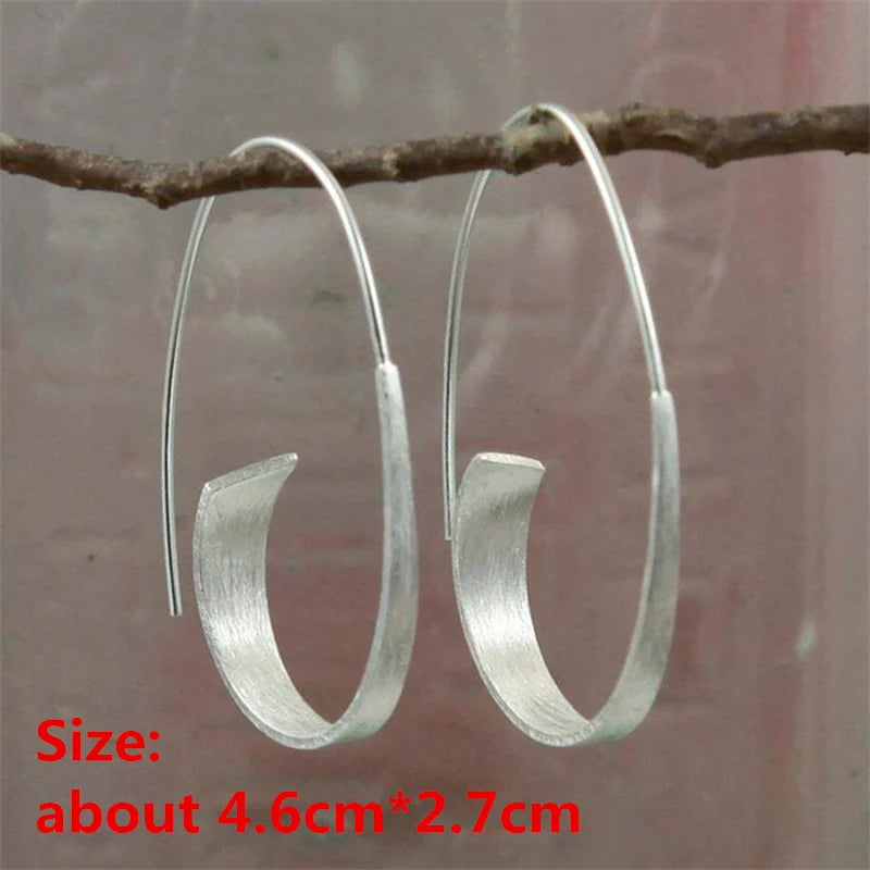 Unique Collection of Handmade Alloy Resin Earrings - Geometric Asymmetric Boho
