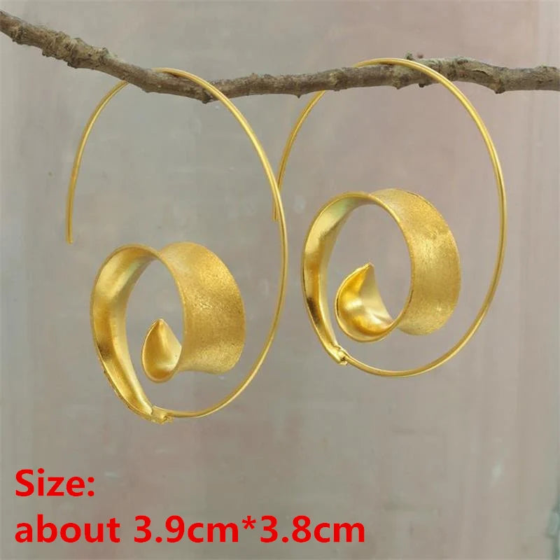 Unique Collection of Handmade Alloy Resin Earrings - Geometric Asymmetric Boho