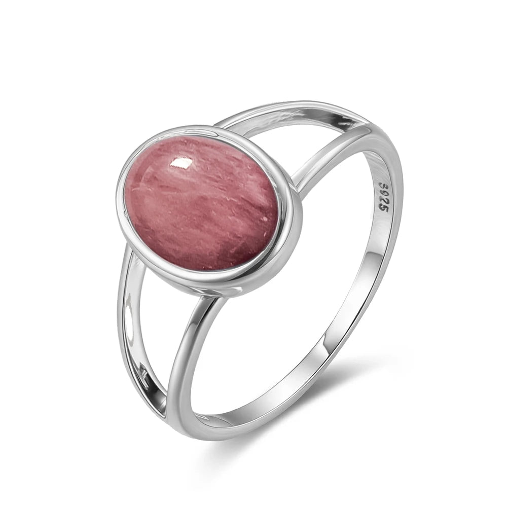 925 Sterling Silver Ring Natural Gemstone Ring