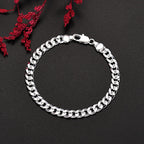 Selection of 925 Sterling Silver Chain Bracelets