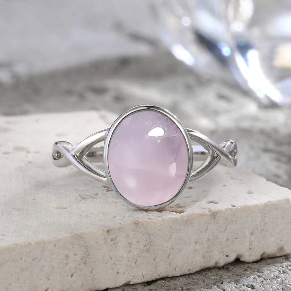 925 Sterling Silver Ring Natural Gemstone Ring