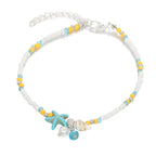 Boho Turquoise Resin Bead Summer Anklet in Zinc Alloy - Choose Your Design