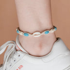 Boho Turquoise Resin Bead Summer Anklet in Zinc Alloy - Choose Your Design