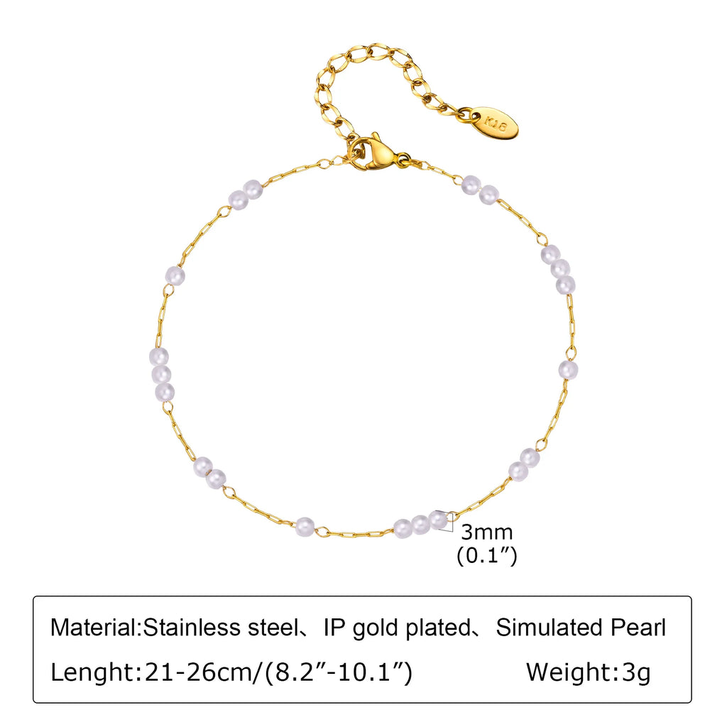 Gold-Plated Stainless-Steel Lucky Blue Evil Eye Anklet - Various Styles!!