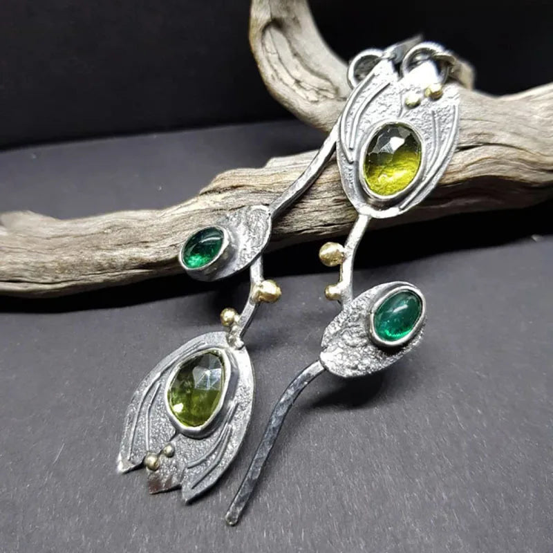 Unique Collection of Handmade Alloy Resin Earrings - Geometric Asymmetric Boho