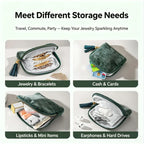 6-Layer Velvet Organizer Pouch – Elegant Travel Storage in 3 Colors
