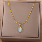 Good Fortune Green & White Jade Pendant Necklace
