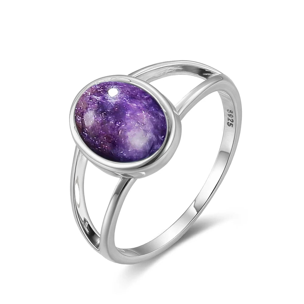 925 Sterling Silver Ring Natural Gemstone Ring