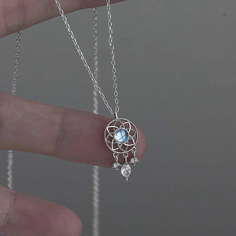 Delicate Zircon Pendant Necklace - Dream Catcher, Butterfly, Dove