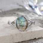 925 Sterling Silver Ring Natural Gemstone Ring