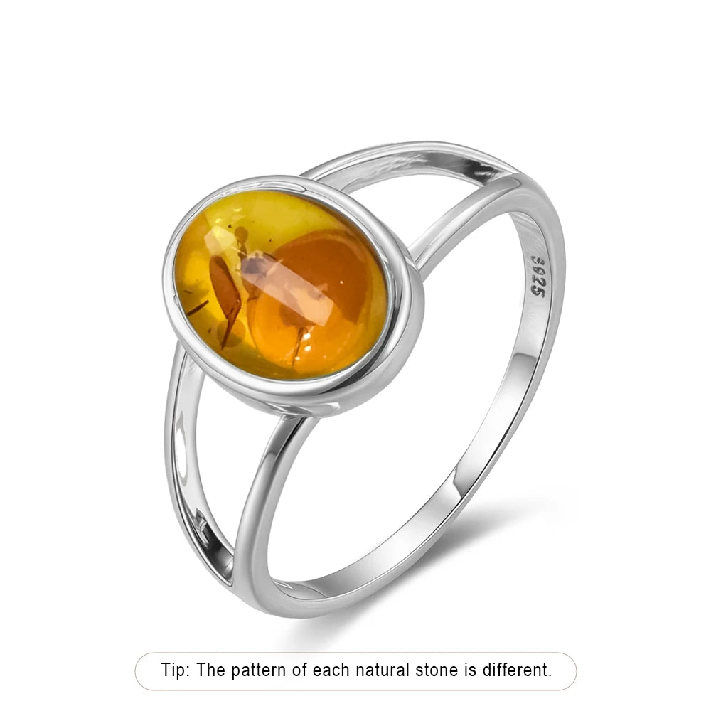 925 Sterling Silver Ring Natural Gemstone Ring