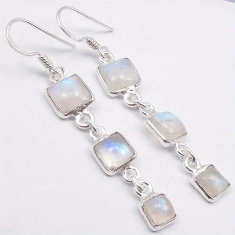 Selection of Copper Waterdrop Moonstone Pendant Earrings