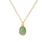 Good Fortune Green & White Jade Pendant Necklace