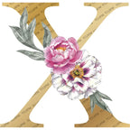 Personalized Gold Initial Floral Jewelry Box – Romantic Travel Jewelry Case