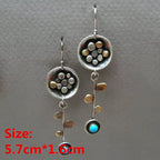 Unique Collection of Handmade Alloy Resin Earrings - Geometric Asymmetric Boho