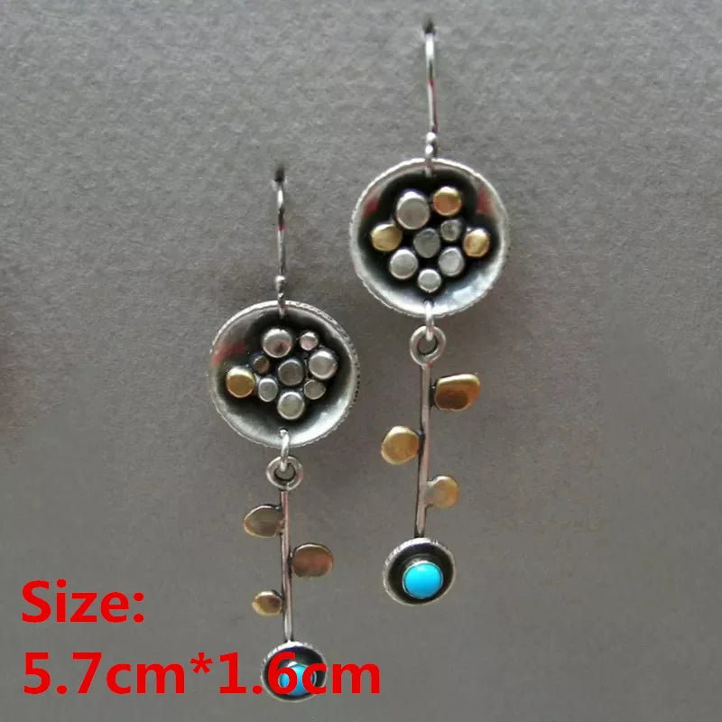 Unique Collection of Handmade Alloy Resin Earrings - Geometric Asymmetric Boho