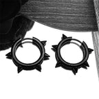 Punk Spike Rivet Goth Hoop Stainless Steel Earrings Collection