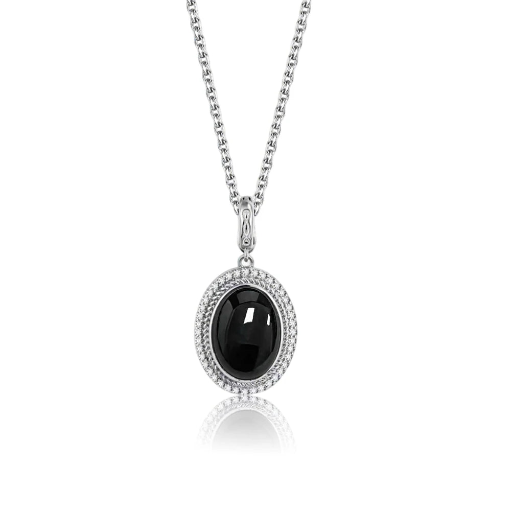 925 Sterling Silver Natural Moonstone Pendant & Earrings Set - Choose Your Stone