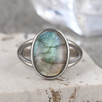 925 Sterling Silver Ring Natural Gemstone Ring