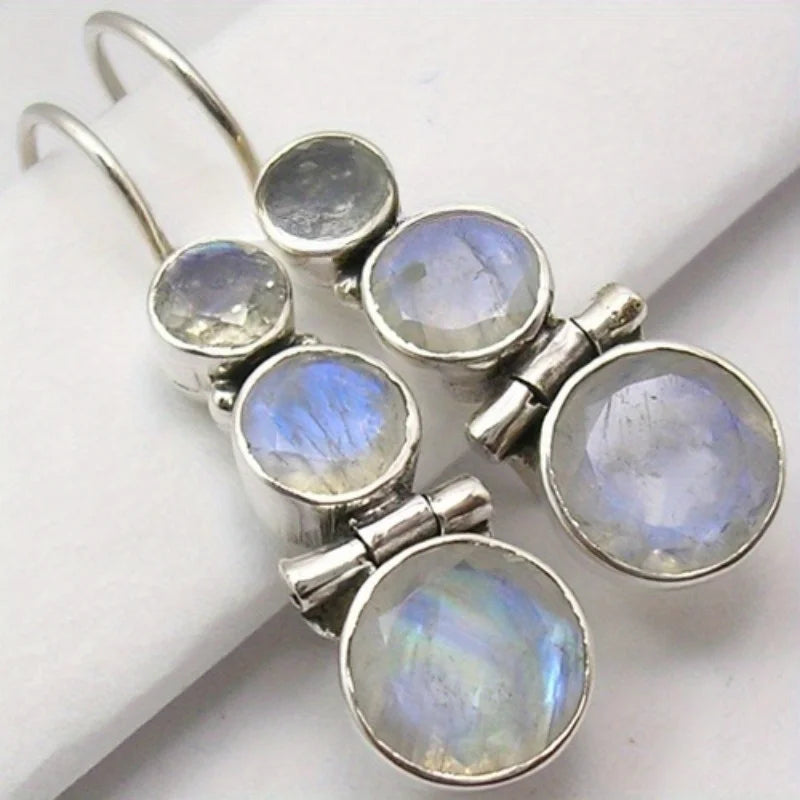 Selection of Copper Waterdrop Moonstone Pendant Earrings