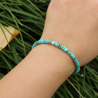Adjustable Rope Bracelet with Natural Stone Beads - Large Selection