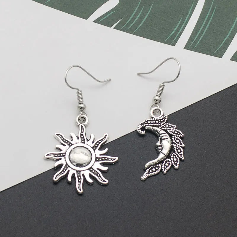 Unique Collection of Handmade Alloy Resin Earrings - Geometric Asymmetric Boho