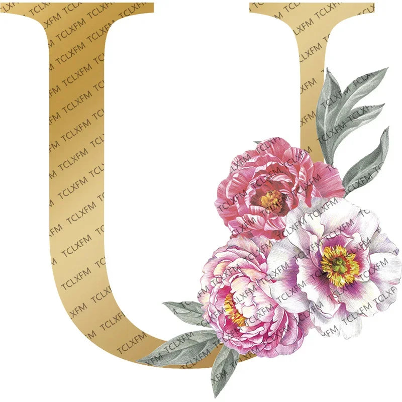 Personalized Gold Initial Floral Jewelry Box – Romantic Travel Jewelry Case